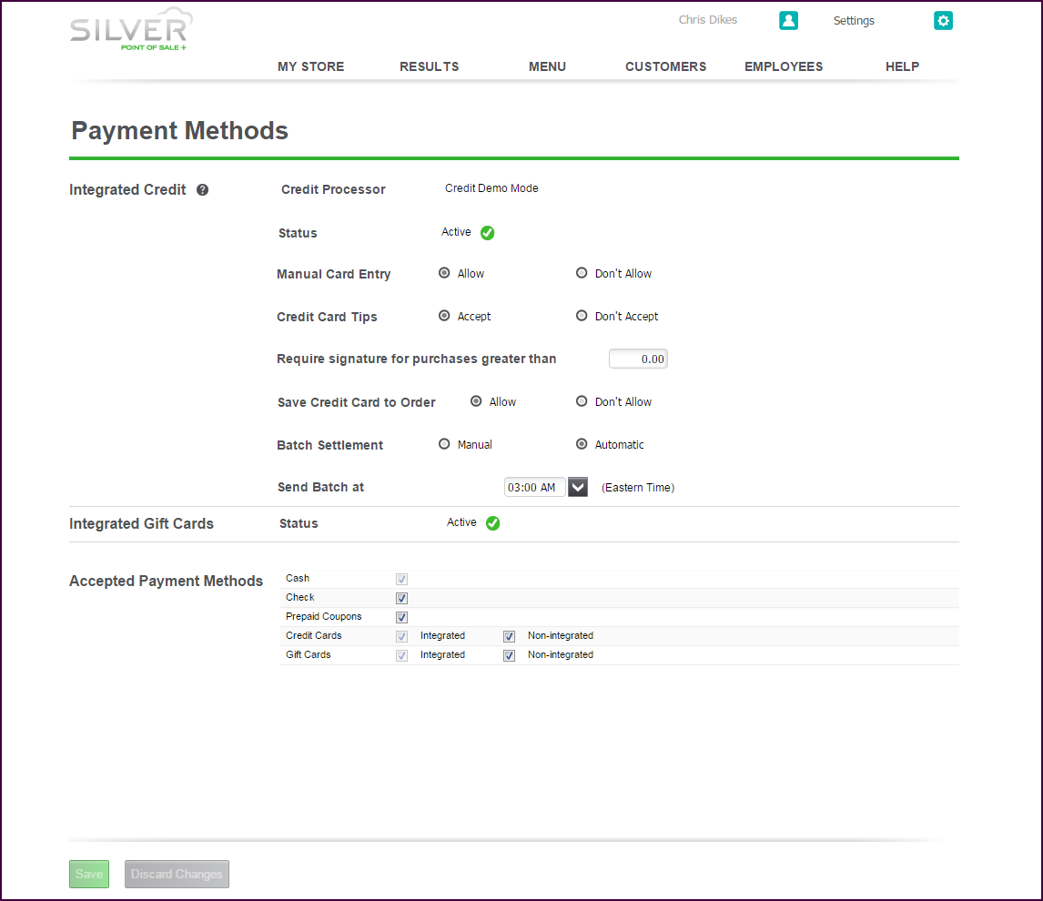 Payment Methods